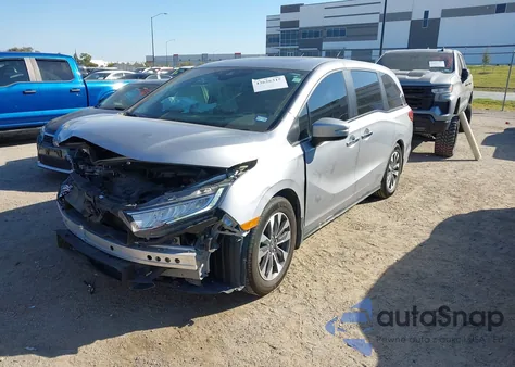 2022 Honda Odyssey Ex-L из США, поврежденный, VIN 5FNRL6H71NB052684